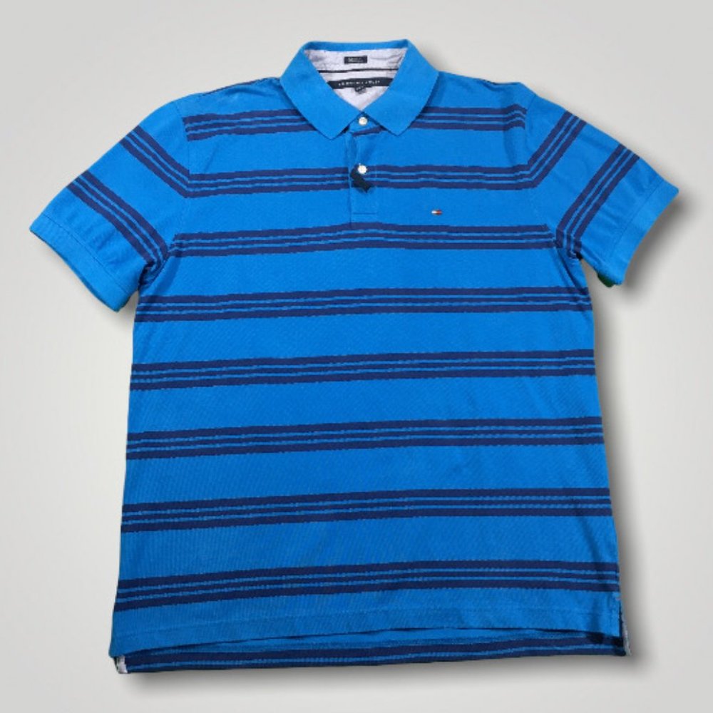 Tommy Hilfiger Polo Shirt Men’s XL Twilight Blue Classic Fit NWT